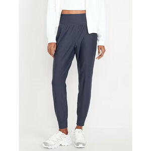 Old Navy Active Powersoft Pocket Joggers Sz Small High-Rise Go-Dry Dusk Navy